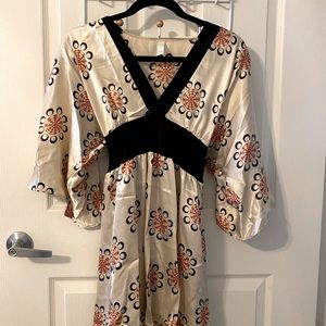 Cream Kimono Style Dress